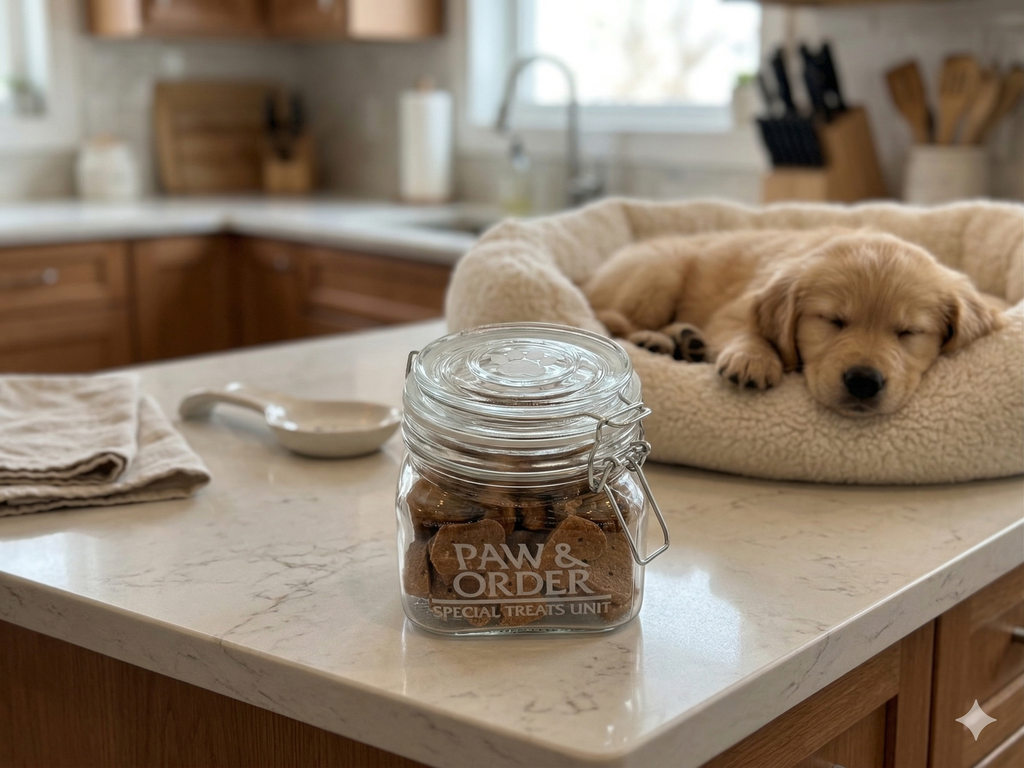 Paw & Order | Special Treats Unit Dog Treat Canister